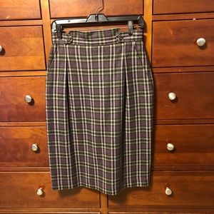 Jane Justin Wool Pencil Skirt